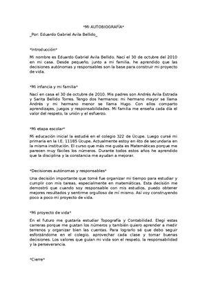 Autobiografia Avila Bellido Eduardo