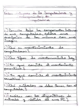 Partes Internas De La Computadora y mantenimiento de computadora Samira Carrillo