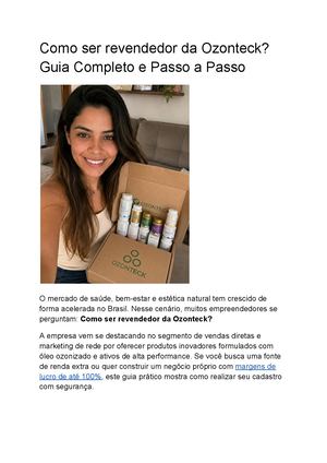 Como ser revendedor da Ozonteck? Guia Completo e Passo a Passo