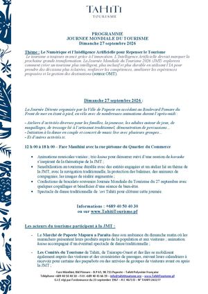 Programme De La Jmt 2026