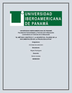 Actvidad De Extencion