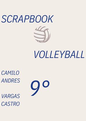 Volleyball Scrapbook Pdf