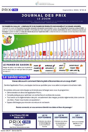 Zoom des Prix (Edition Septembre 2026)