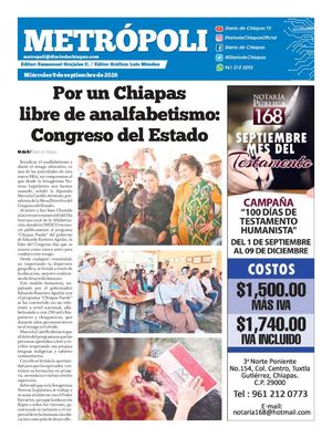 Metropoli Miércoles 09 De Septiembre 2026