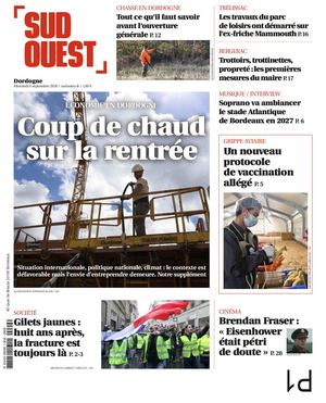 Sud Ouest 9 Septembre