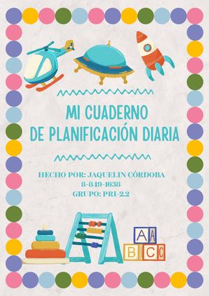 Cuaderno De Planificación Diaria