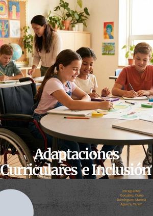 Adaptaciones Curriculares E Inclusión