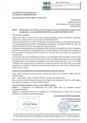 05 Délibération Révision Annuelle Tarifs Adj Residence Olt 2026