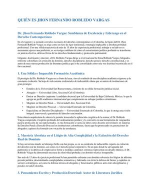 Quien Es Jhon Fernando Robledo Vargas