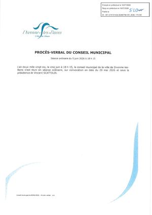 Compte rendu conseil 5 juin 2026