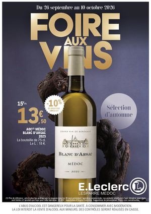 cata FAV automne 2026