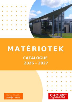 Matériotek - 2026-2027