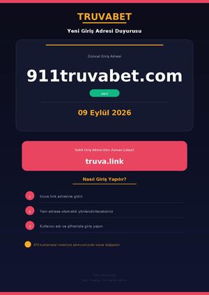 911truvabet.com - Truvabet Yeni Giriş Adresi (09.09.2026)