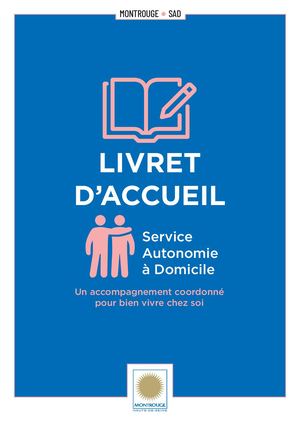 Livret d'accueil | Service Autonomie à Domicile
