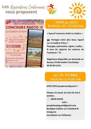 Listing Associations Octobre 2026
