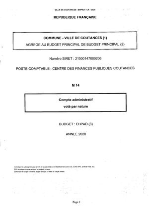 CA 2020 EHPAD