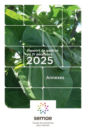 Annexes - Rapport de Gestion 2025