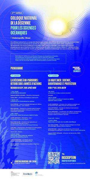Programme et intervenants du colloque décennie 2026