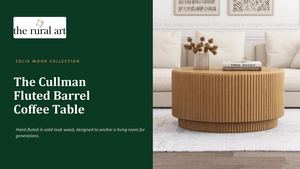 The Cullman Fluted Barrel Coffee Table