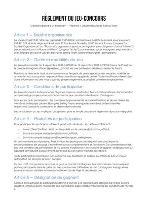 Reglement Embarquement Lbourgues