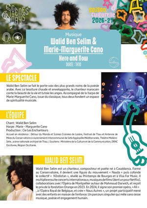 Programme de salle Walid Ben Selim & Marie-Marguerite Cano