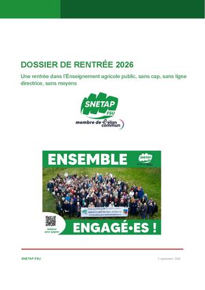 Dossier De Rentree Snetap Fsu 2026 2