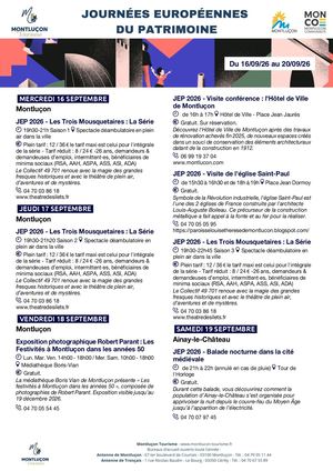Programme 2026 des Journées Européennes Du Patrimoine