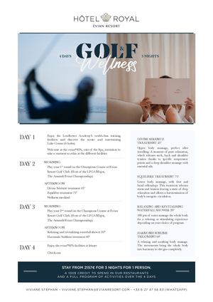 Golf & Wellness - Asia 2026