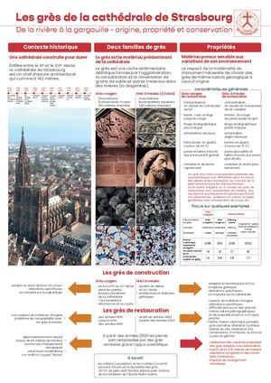 Poster : Les grès de la cathédrale de Strasbourg