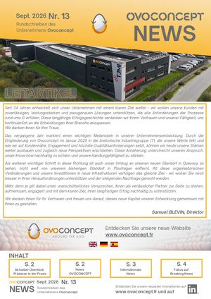 Ovoconcept-Newsletter 2026 auf Deutsch