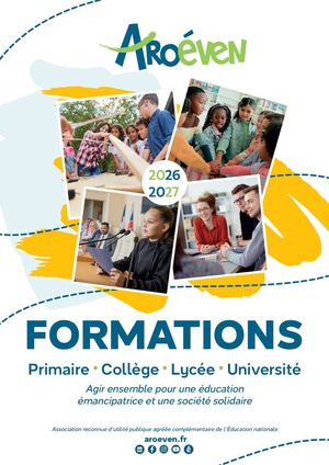 Brochure Formations 2026/2027