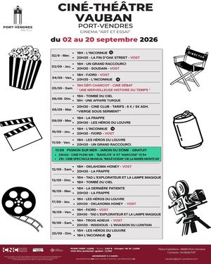 Programme Cinéma – Ciné-Théâtre Vauban | Du 2 au 20 septembre 2026