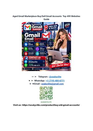 Aged Gmail Marketplace Buy Sell Gmail Accounts Top 499 Websites Guide