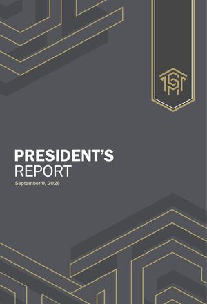 President Report September 2026