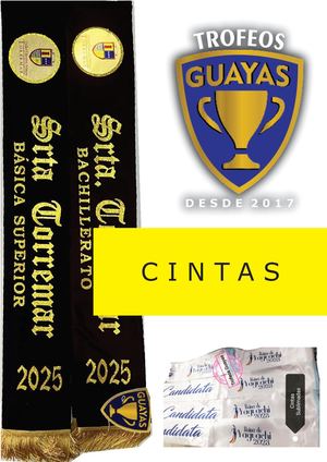 Catalogo Trofeos Guayas Cintas Madrina Abanderados Reina