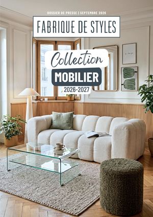 Dossier de presse mobilier 2026 Fabrique de Styles