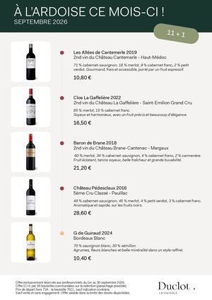 Duclot L'ardoise Septembre 2026