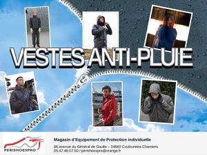 Veste de travail anti-pluie