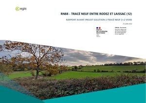 RN88 Rodez Laissac - Rapport avant projet solution 2