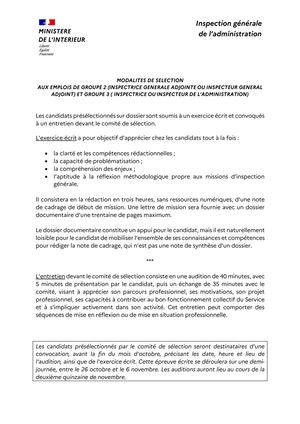 Modalités De Recrutement
