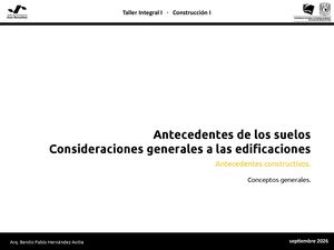 Ta In Cons 002a Construccion I Sismicidad Suelos Consideraciones A Edificaciones