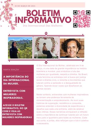 Boletim Informativo -  dia internacional das mulheres 2025