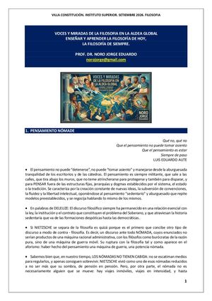366. VOCES Y MIRADAS DE LA FILOSOFIA EN LA ALDEA GLOBAL + ENSEÑAR Y APRENDER FILOSOFIA.