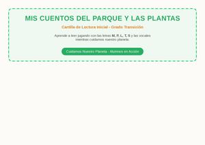 Cartilla Cuentos Transicion Cuidado Plantas