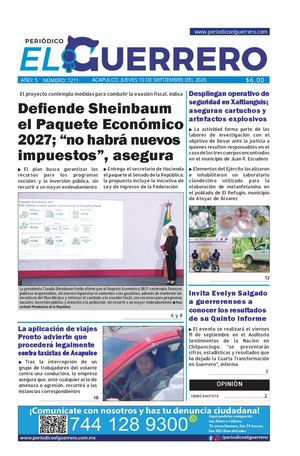 Jueves 10 de septiembre del 2026