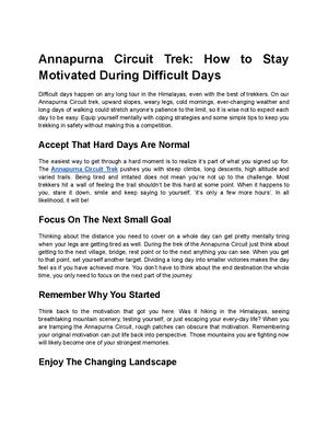 Annapurna Circuit Trek Common Injuries And Trail Problems (5)