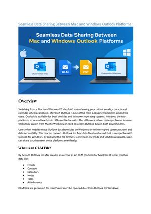 Seamless Data Sharing Between Mac And Windows Outlook Platforms