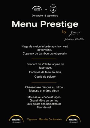 Menu Prestige