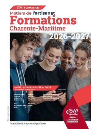 Catalogue CMA Formation - Charente-Maritime
