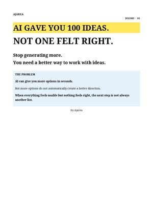 Better Ideas With Ai